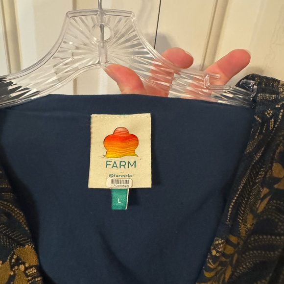 FARM Rio Teal Dotted Forest Lenzing Ecovero Viscose Wrap Mini Dress - Picture 4 of 9